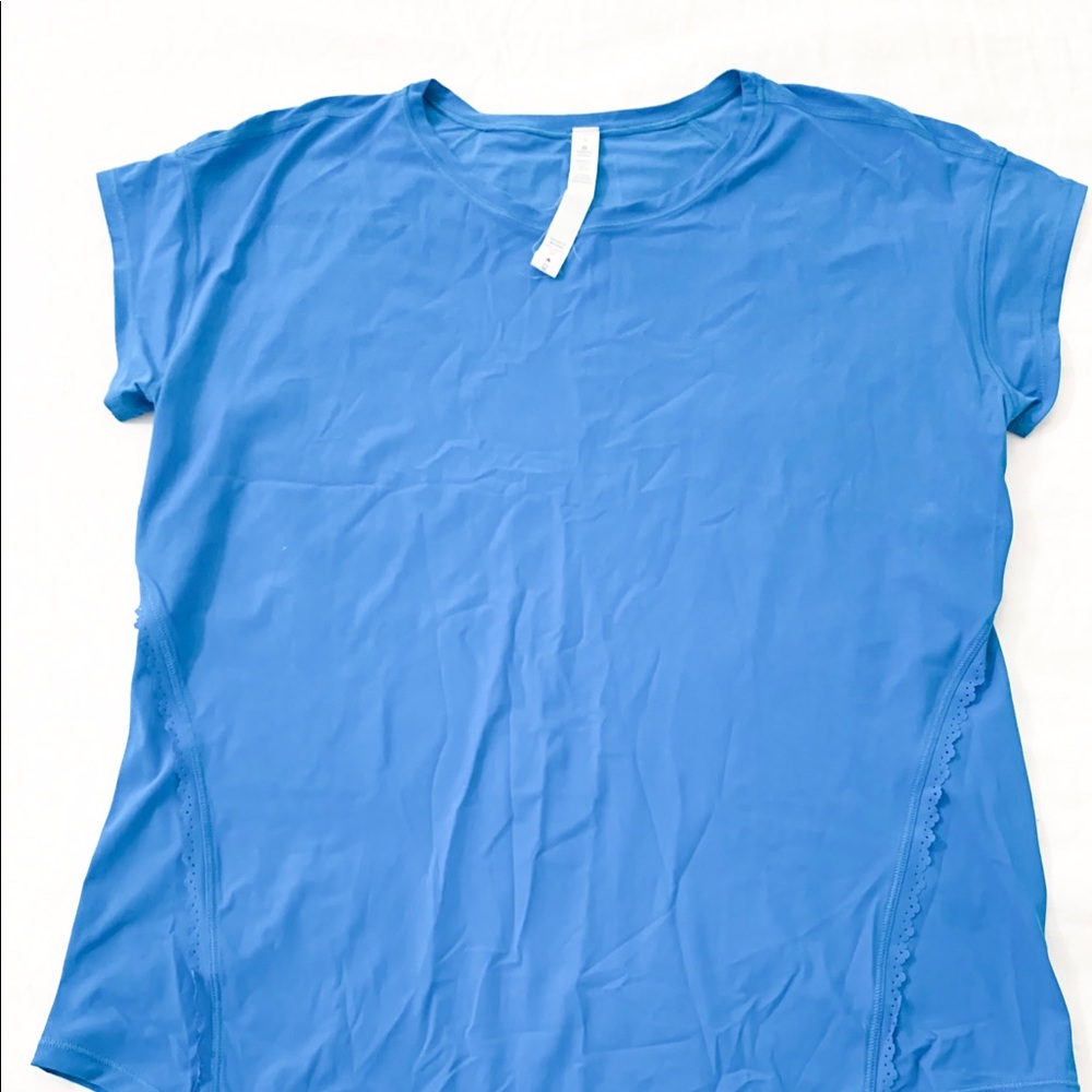 Lululemon Run Seeker Tee, Beach Blanket Blue, 8